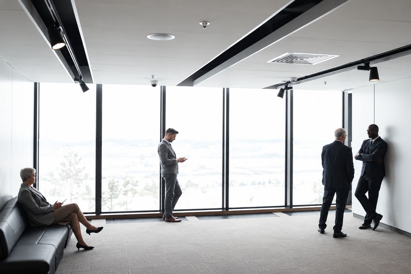 Espacio corporativo con cobertura inalámbrica diseñada por Instalnet